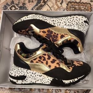 Steve Madden Bena Leopard Multi Animal Print Sneakers